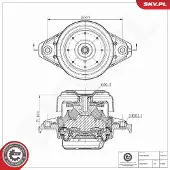 ESEN SKV Lagerung, Motor 75SKV354