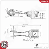 ESEN SKV Lagerung, Motor 75SKV362