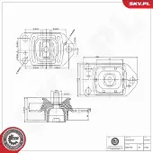 ESEN SKV Lagerung, Motor 75SKV415