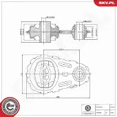 ESEN SKV Lagerung, Motor 75SKV384