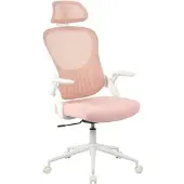 Momax Drehstuhl Polly Pink/Weiß