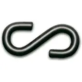 Moravia S-Haken 7 fb schwarz 10er 10 Stück 10 Stk