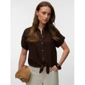 Vero Moda Thea Tie Kurzarm-bluse
