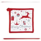 Excelsa Topflappen Merry Christmas Baumwolle 20Xh0,5X20 Cm Bunt