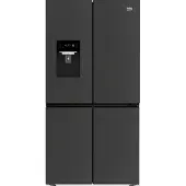 Beko GN1426240ZDXBRN, Freistehend, Amerikanische Tür, Schwarz, 2 Tür(en), LED, An Tür