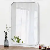 OEM Wasserdichter Einbau-Badezimmerspiegel mit abgerundeten Ecken, rostfrei