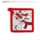 Excelsa Topflappen Snowman Baumwolle 20Xh0,5X20 Cm Bunt