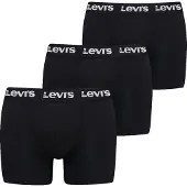 Levi's Herren Boxershorts, 3er Pack - Repeat Logo Boxer Brief 3P, Logobund, Baumwoll-Stretch, einfarbig