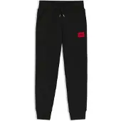 HUGO Kids Fleece-Jogginghose mit Logo-Label Grösse 138