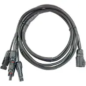 B&W Energy Case Anschlusskabel für zwei Stecker black