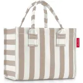 Reisenthel daily shopper XS, Beige, Weiß, Polyester, Stoffbeutel, Muster, 4 l, 210 mm