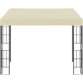 Syfax Wand-Pavillon 3x3 m Creme Stoff