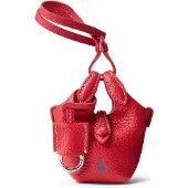 Ralph Lauren für Damen. 427P17791003 Glänzende Trommeltasche (OSFA), Rot, Lässig, Leder
