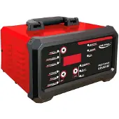 Weldman Ladegerät GRAND 80 mikroprozessorgesteuert 10-stufig vollautomatisch 12V/24V 5/10/20A zum Laden & Starten von Blei-Säure-Batterien