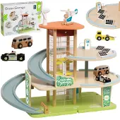 Classic World 3-stöckige XL-Garage aus Holz mit Aufzug Eko Strefa