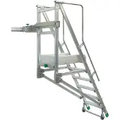 Facal Binary Schiebe-Podesttreppe Aluminium S600 9 Stufen
