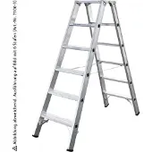Iller-Leiter Iller Stufenstehleiter mit 2x10 Stufen 3,90m AH