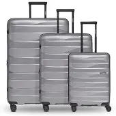 Bergpfeil Travel Trolley Set 3-teilig Arctic Silver Metallic grau 55cm