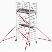 Altrex Fahrgerüst RS Tower 52 Aluminium mit Holz-Plattform 6,20m AH 1,35x1,85m
