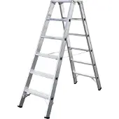 Iller-Leiter Iller Stufenstehleiter mit 2x6 Stufen 2,95m AH