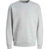 Jack & Jones Sweatshirt "JJEBRADLEY mit Rippbündchen für Alltag und Freizeit", Materialmix, relaxed fit