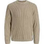 Jack & Jones Rundhalspullover "JJEDOVER KNIT CREW NECK SN" Baumwollmischung, regular fit