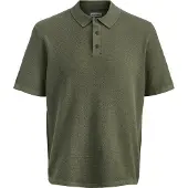Jack & Jones Knit Polo-Shirt mit Knopfleiste und Kurzarm Größe: L