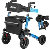 Vevor Rollator 3-Fach Faltbar mit Sitz