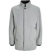 Jack & Jones 12258674_2381_XL, Uni, Erwachsener, Reißverschluss, Polyester, Grau