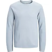 Jack & Jones Rundhalspullover "JJEHILL KNIT CREW NECK NOOS" Baumwolle, regular fit