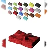 EXKLUSIV HEIMTEXTIL Handtuch 4er Set 50 x 100 cm Rot