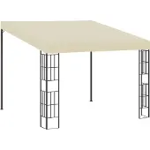Syfax Wand-Pavillon 3x3 m Creme Stoff