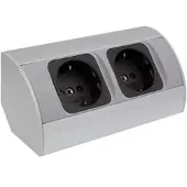Designlight EckSteckdose Corner Box 2 mit 2 Steckdosen