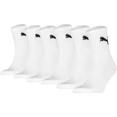 Puma Unisex Sportsocken, 6 Paar - Short Crew Socks, Tennissocken, einfarbig