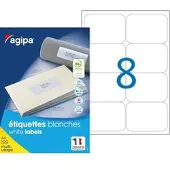 Agipa Universal-Etiketten, 99,1 x 67,7 mm, weiß