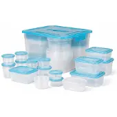 Spies Online Frischhaltedosen Set – 50-teilig – mit Deckel – verschiedene Größen – BPA-frei – inkl. Aufbewahrungsbox (12,6 L)