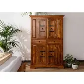 MASSIVMOEBEL24.DE Schrank Akazie 112x51x172 honig lackiert OXFORD #0402