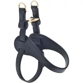 Ferribiella Verstellbares, bequemes Hundegeschirr aus Leder - Blau / S