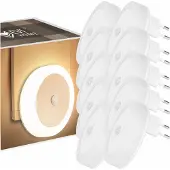 Evi LED-Nachtlampe für Kontakt mit dem Dämmerungs-Bewegungsmelder SET à 10 Stück