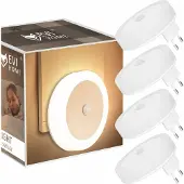 Evi LED-Nachtlampe für Kontakt mit dem Dämmerungs-Bewegungsmelder SET à 4 Stück