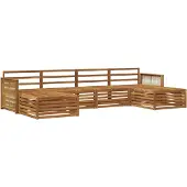 vidaXL Sofagarnituren 6 pcs Massivholz Akazie