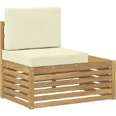 vidaXL Outdoor-Sofagarnitur Weiß 182,5 x 63 x 73 cm Polyester