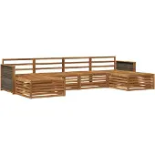 vidaXL Sofagarnituren 6 pcs Massivholz Akazie