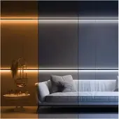 Designlight LED COB CCT Strip5m 608 LED/m 12v DC 2700-6500K