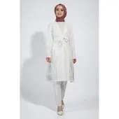 Turkishsouq Spitzen Anzug Weiß