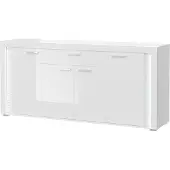 Die Möbelfundgrube Sideboard mit Schublade weiß hochglanz 182 cm - SKYLIGHT