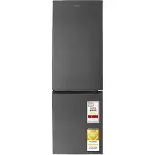 Exquisit Kühl-Gefrierkombination 400 l No Frost | Freistehend | Energieklasse D | 37 dB | 186 cm | KGC400-130-NF-040D inoxlook-az | Inoxlook