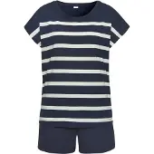 s.Oliver Shorty Set, 2 tlg. mit garngefärbten Streifen im Oberteil