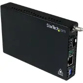 StarTech.com Gigabit Ethernet LWL / Glasfaser Medienkonverter mit SFP - 1000 Mbit/s Multimode Gigabit Etherne...