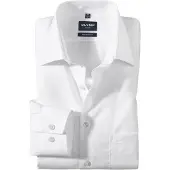 Olymp Businesshemd "Luxor, modern fit, New Kent", Herren, Gr. 41, Normaler Arm, weiß, 100% Baumwolle, Hemden Businesshemd